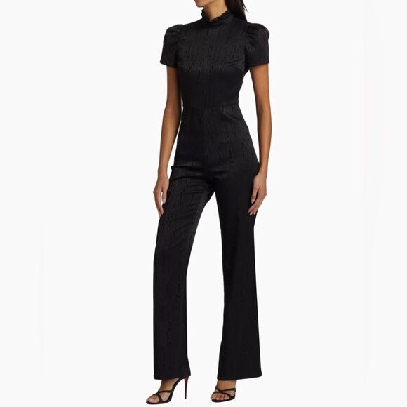 Alice + Olivia  Jorah Short-Sleeve Jumpsuit size 12 - Picture 2 of 16